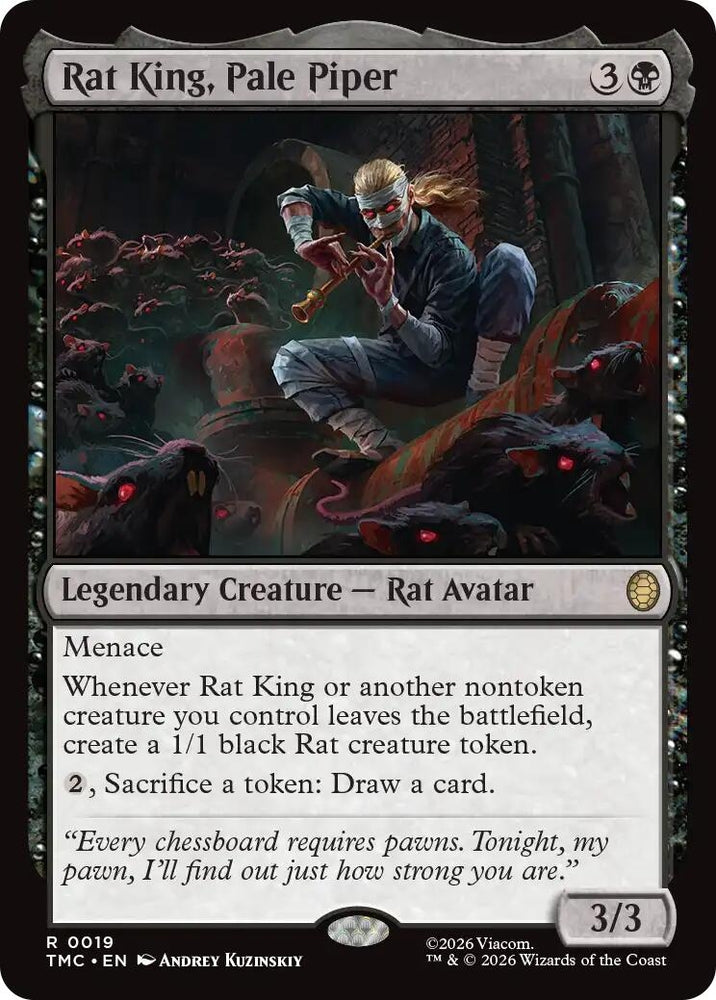 Image for Rat King, Pale Piper (19) [Teenage Mutant Ninja Turtles] - Magic: The Gathering