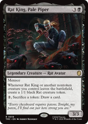 Image for Rat King, Pale Piper (19) [Teenage Mutant Ninja Turtles] - Magic: The Gathering