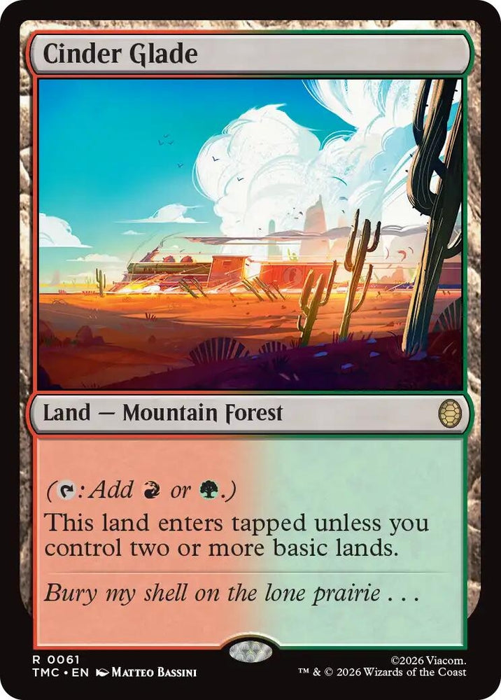 Image for Cinder Glade (61) [Teenage Mutant Ninja Turtles] - Magic: The Gathering