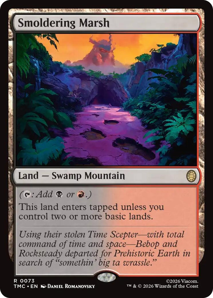 Image for Smoldering Marsh (73) [Teenage Mutant Ninja Turtles] - Magic: The Gathering