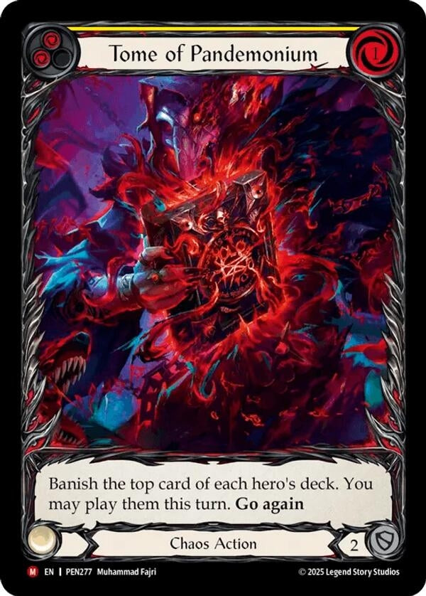 Image for Tome Of Pandemonium (Yellow) (Extended Art) (PEN277) [Compendium of Rathe] - Flesh and Blood TCG