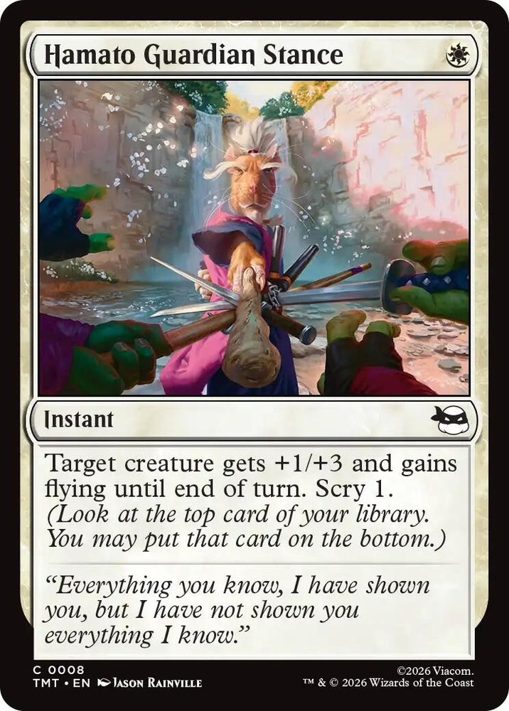 Image for Hamato Guardian Stance (8) [Teenage Mutant Ninja Turtles] - Magic: The Gathering