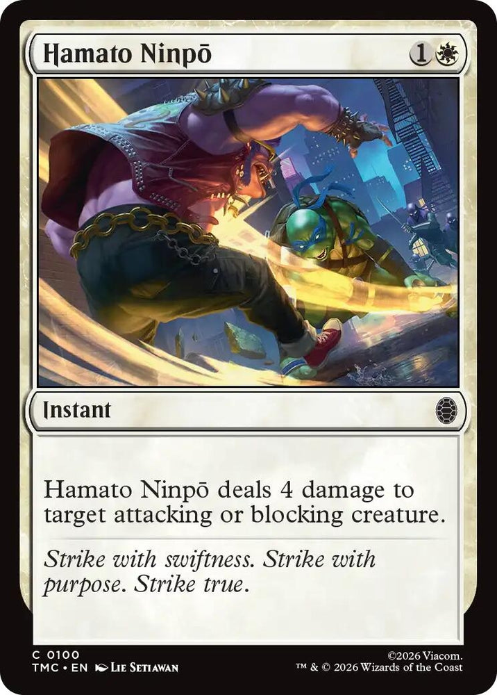 Image for Hamato Ninpo (100) [Teenage Mutant Ninja Turtles] - Magic: The Gathering
