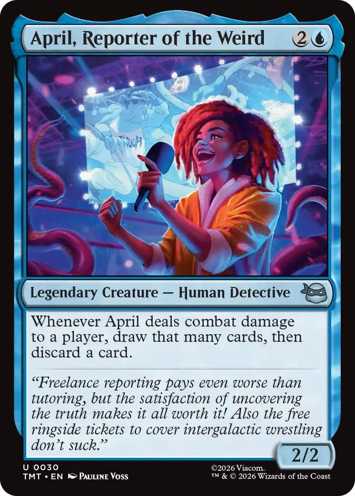 Image for April, Reporter of the Weird (30) [Teenage Mutant Ninja Turtles] - Magic: The Gathering