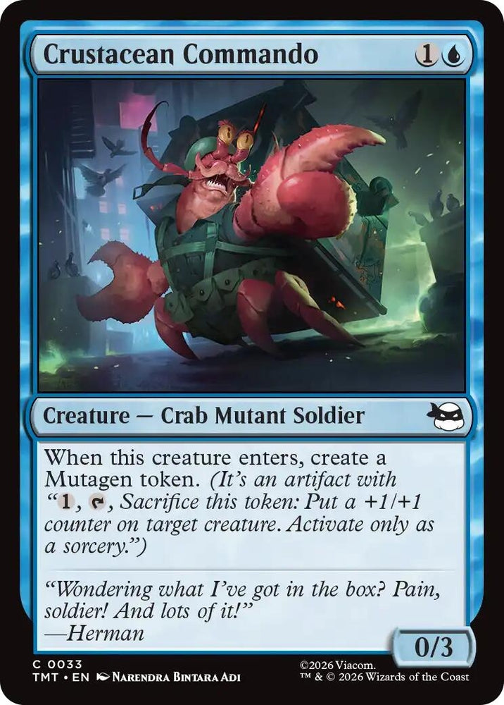 Image for Crustacean Commando (33) [Teenage Mutant Ninja Turtles] - Magic: The Gathering