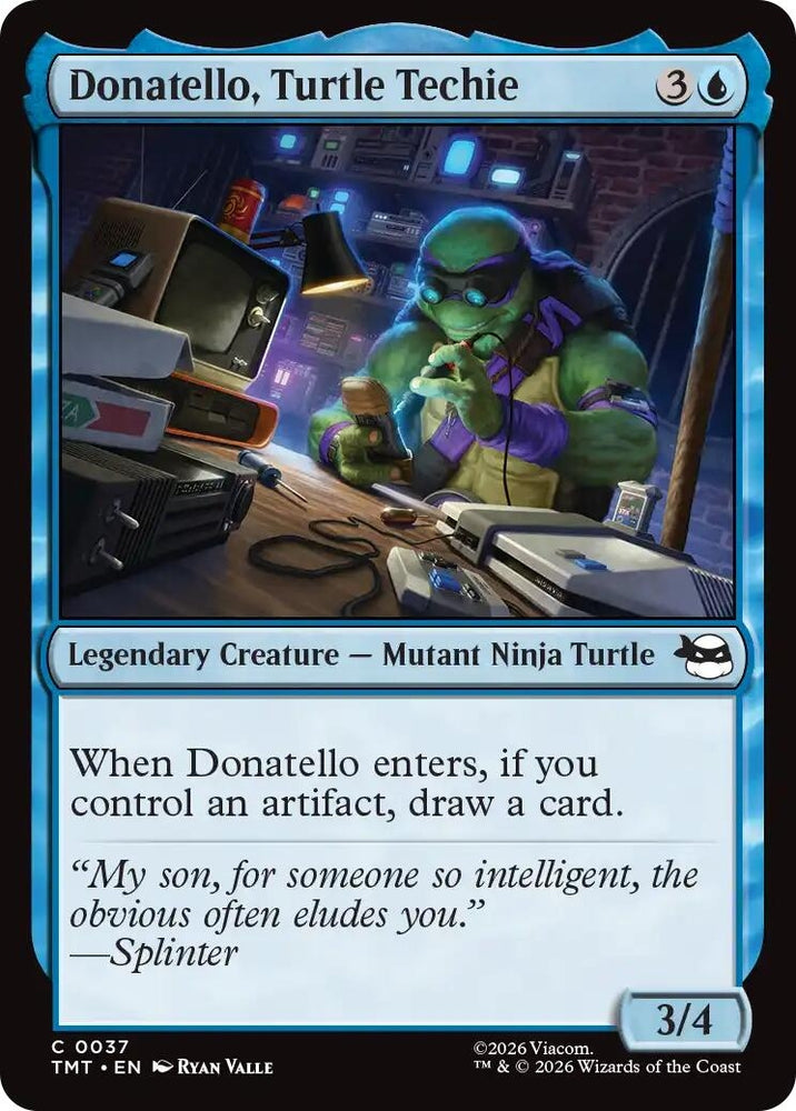 Image for Donatello, Turtle Techie (37) [Teenage Mutant Ninja Turtles] - Magic: The Gathering