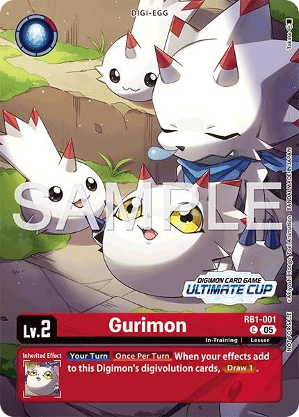 Image for Gurimon (Ultimate Cup 26-27 Season 1 Participant) (RB1-001 C) [Resurgence Booster] - Digimon Card Game
