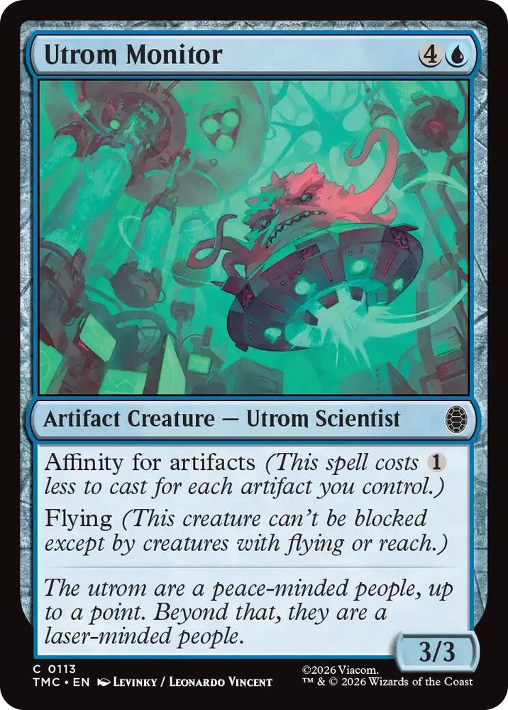 Image for Utrom Monitor (113) [Teenage Mutant Ninja Turtles] - Magic: The Gathering
