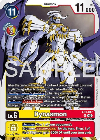 Image for Dynasmon - AD1-017 (AD1-017 R) [Advanced Booster Digimon Generation] - Digimon Card Game