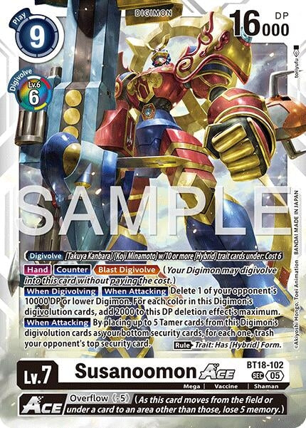 Image for Susanoomon ACE (Reprint) (BT18-102 SEC) [Advanced Booster Digimon Generation] - Digimon Card Game