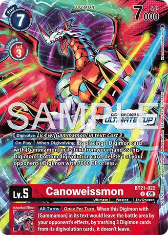 Image for Canoweissmon (Ultimate Cup 26-27 Season 1 Top 4) (BT21-022 U) [World Convergence] - Digimon Card Game