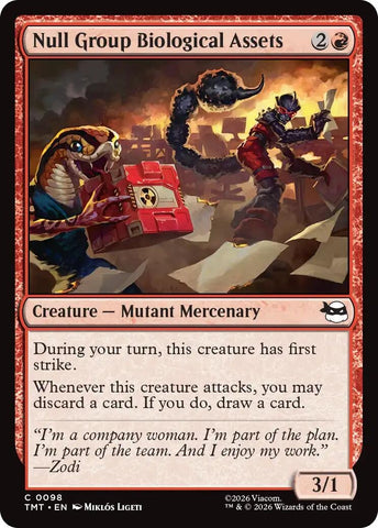 Image for Null Group Biological Assets (98) [Teenage Mutant Ninja Turtles] - Magic: The Gathering