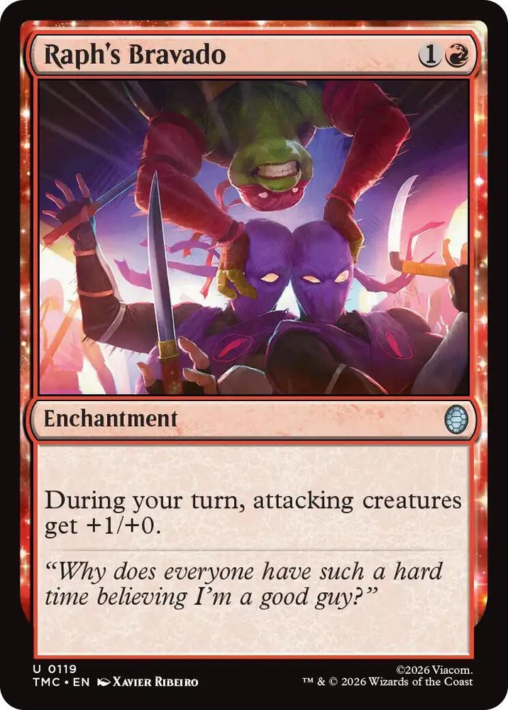 Image for Raph's Bravado (119) [Teenage Mutant Ninja Turtles] - Magic: The Gathering
