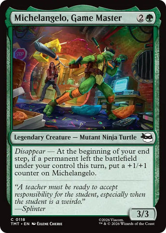 Image for Michelangelo, Game Master (118) [Teenage Mutant Ninja Turtles] - Magic: The Gathering