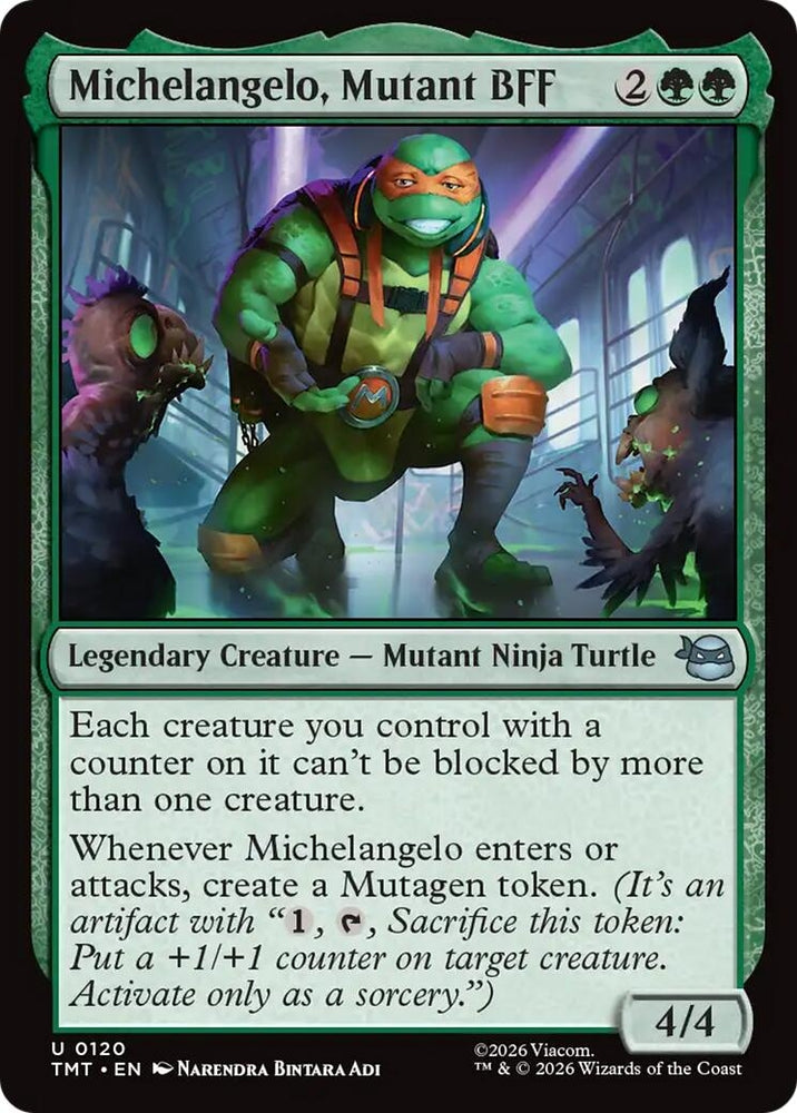 Image for Michelangelo, Mutant BFF (120) [Teenage Mutant Ninja Turtles] - Magic: The Gathering