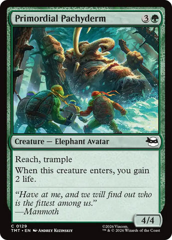 Image for Primordial Pachyderm (129) [Teenage Mutant Ninja Turtles] - Magic: The Gathering