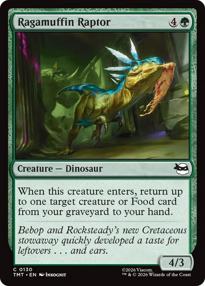 Image for Ragamuffin Raptor (130) [Teenage Mutant Ninja Turtles] - Magic: The Gathering