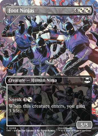 Image for Foot Ninjas (Borderless) (209) [Teenage Mutant Ninja Turtles] - Magic: The Gathering