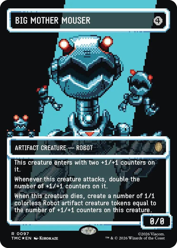 Image for Big Mother Mouser (Borderless) (Surge Foil) (97) [Teenage Mutant Ninja Turtles] - Magic: The Gathering
