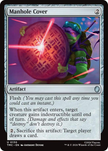 Image for Manhole Cover (130) [Teenage Mutant Ninja Turtles] - Magic: The Gathering