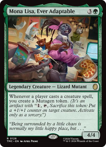 Image for Mona Lisa, Ever Adaptable (126) [Teenage Mutant Ninja Turtles] - Magic: The Gathering