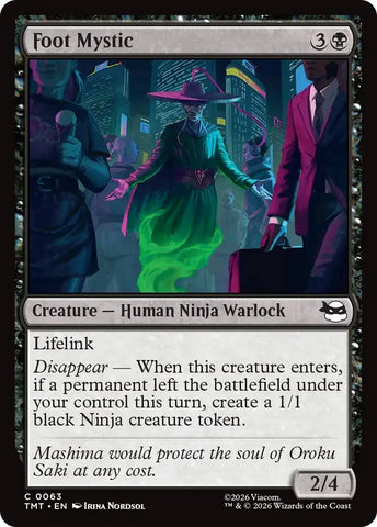Image for Foot Mystic (63) [Teenage Mutant Ninja Turtles] - Magic: The Gathering