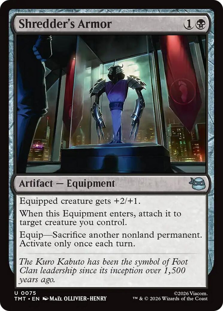 Image for Shredder's Armor (75) [Teenage Mutant Ninja Turtles] - Magic: The Gathering
