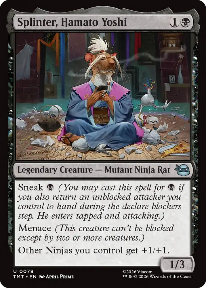 Image for Splinter, Hamato Yoshi (79) [Teenage Mutant Ninja Turtles] - Magic: The Gathering