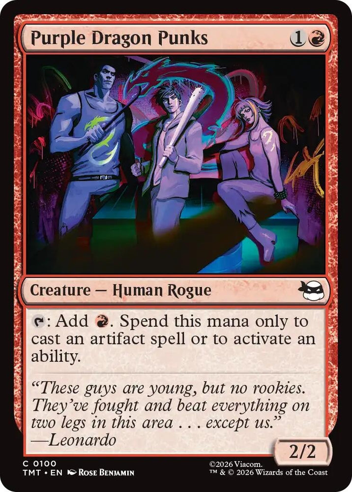 Image for Purple Dragon Punks (100) [Teenage Mutant Ninja Turtles] - Magic: The Gathering