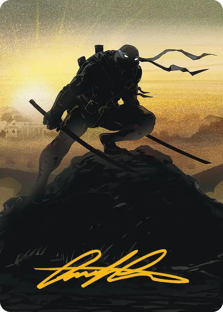 Image for Leonardo, Sewer Samurai Art Card (20/54) (Gold-Stamped Signature) (20) [Teenage Mutant Ninja Turtles] - Magic: The Gathering