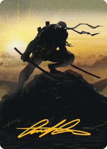 Image for Leonardo, Sewer Samurai Art Card (20/54) (Gold-Stamped Signature) (20) [Teenage Mutant Ninja Turtles] - Magic: The Gathering
