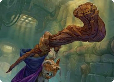Image for Wooden Cane Art Card (46) [Teenage Mutant Ninja Turtles] - Magic: The Gathering