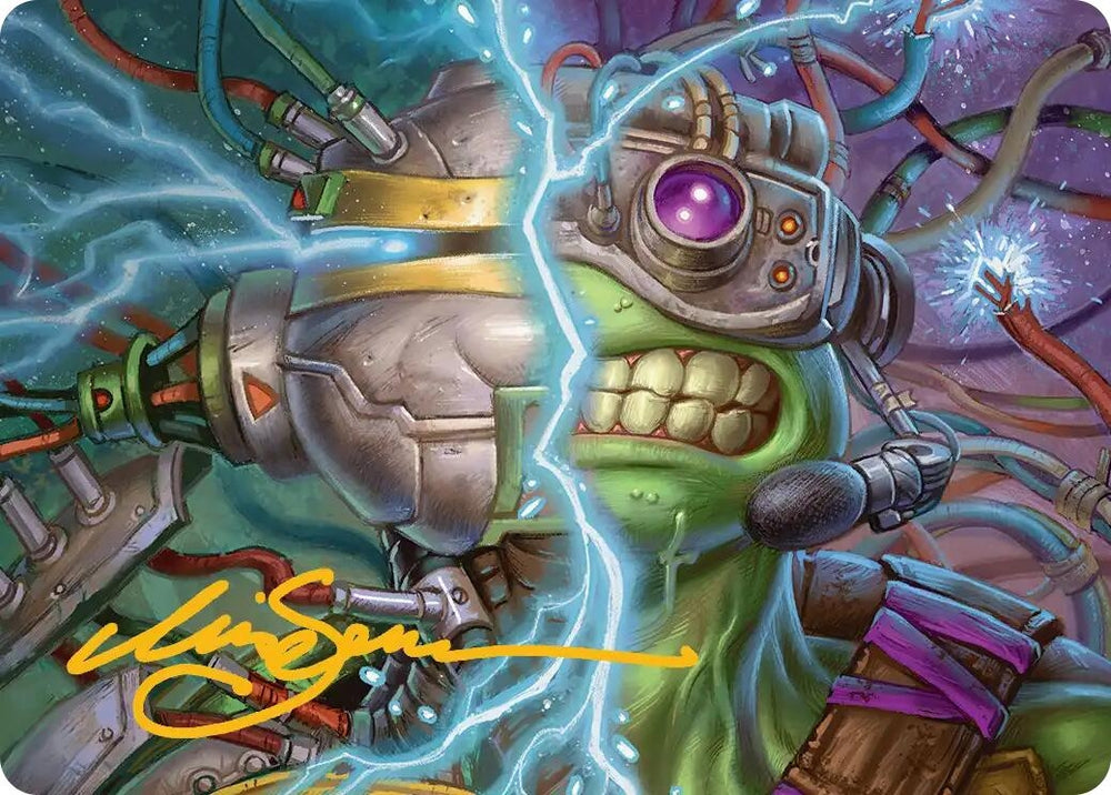 Image for Mind Transfer Protocol Art Card (Gold-Stamped Signature) (5) [Teenage Mutant Ninja Turtles] - Magic: The Gathering