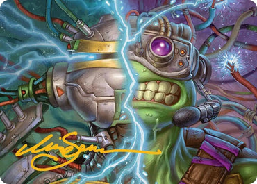 Image for Mind Transfer Protocol Art Card (Gold-Stamped Signature) (5) [Teenage Mutant Ninja Turtles] - Magic: The Gathering