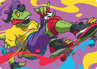 Image for Mondo Gecko Art Card (Gold-Stamped Signature) (26) [Teenage Mutant Ninja Turtles] - Magic: The Gathering