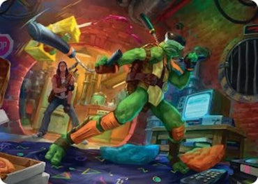 Image for Michelangelo, Game Master Art Card (13) [Teenage Mutant Ninja Turtles] - Magic: The Gathering