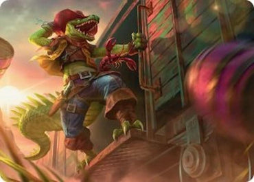 Image for Leatherhead, Iron Gator Art Card (43) [Teenage Mutant Ninja Turtles] - Magic: The Gathering