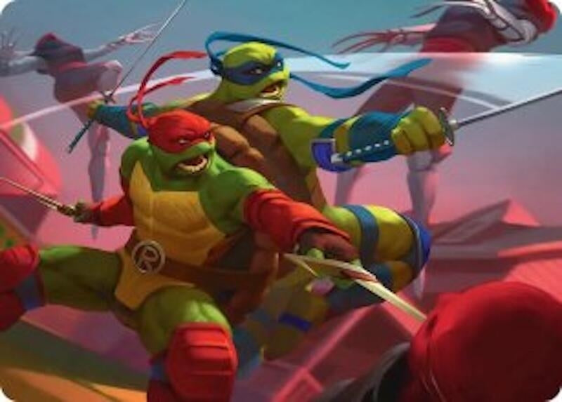 Image for Raph & Leo, Sibling Rivals Art Card (16) [Teenage Mutant Ninja Turtles] - Magic: The Gathering