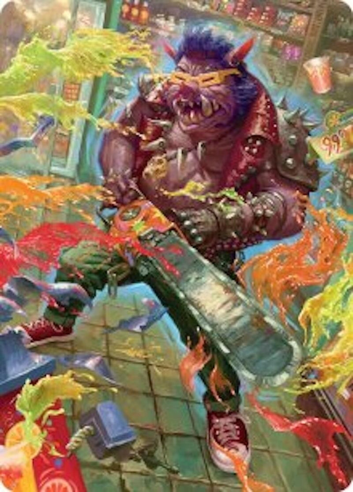 Image for Bebop, Porcine Punk Art Card (52) [Teenage Mutant Ninja Turtles] - Magic: The Gathering