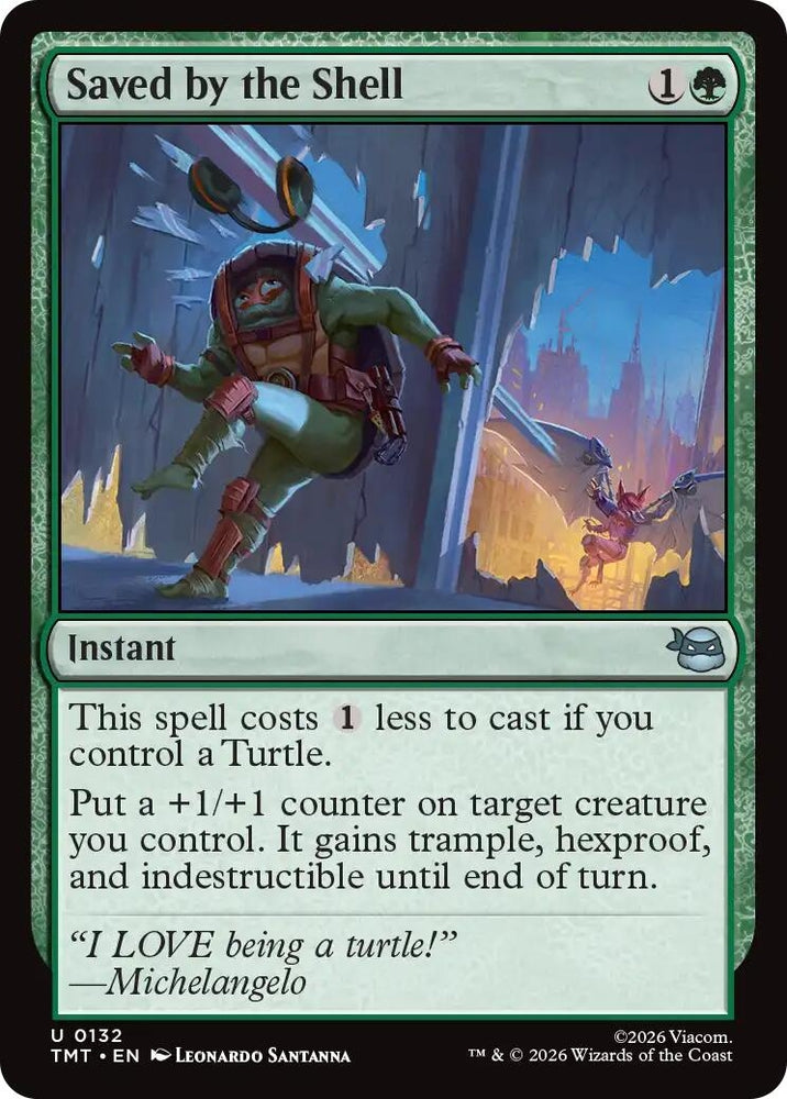 Image for Saved by the Shell (132) [Teenage Mutant Ninja Turtles] - Magic: The Gathering