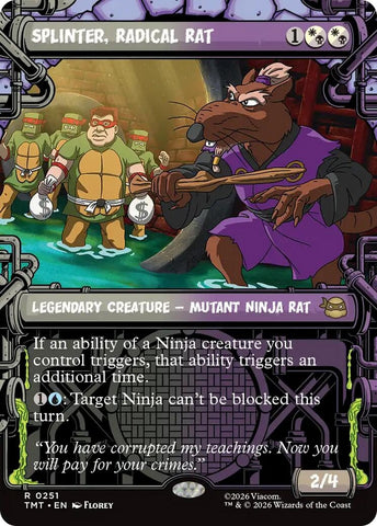 Image for Splinter, Radical Rat (Showcase) (251) [Teenage Mutant Ninja Turtles] - Magic: The Gathering