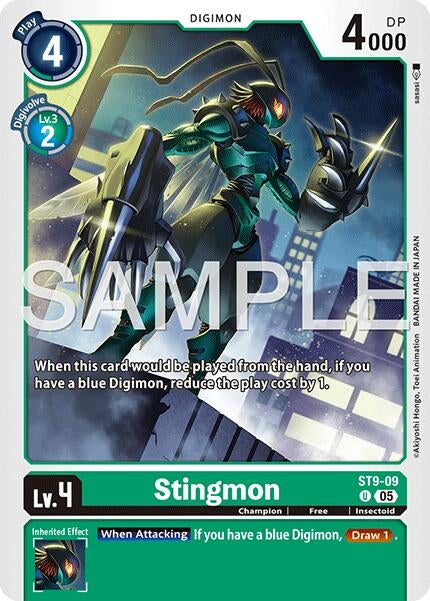 Image for Stingmon - ST9-09 (Reprint) (ST9-09 U) [Advanced Booster Digimon Generation] - Digimon Card Game