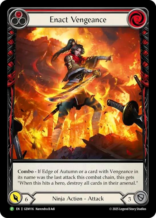 Image for Enact Vengeance (GEM116) [GEM Pack 4] - Flesh and Blood TCG