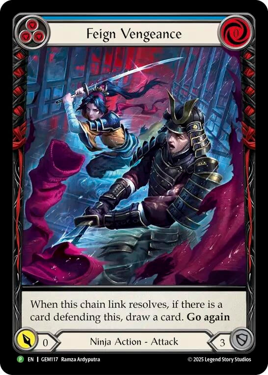 Image for Feign Vengeance (Blue) (GEM117) [GEM Pack 4] - Flesh and Blood TCG