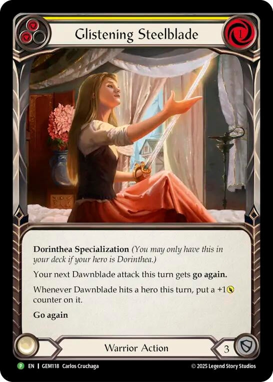 Image for Glistening Steelblade (GEM118) [GEM Pack 4] - Flesh and Blood TCG
