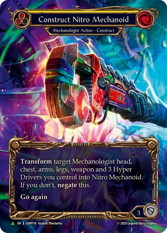 Image for Construct Nitro Mechanoid (GEM119) [GEM Pack 4] - Flesh and Blood TCG