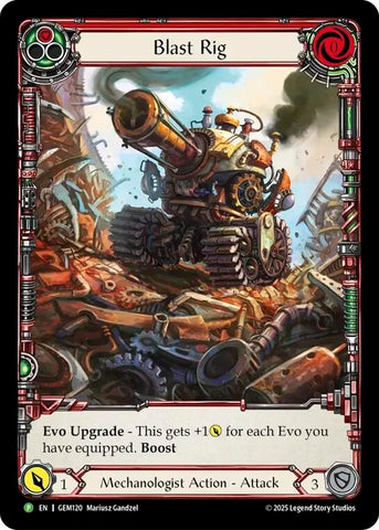 Image for Blast Rig (Red) (GEM120) [GEM Pack 4] - Flesh and Blood TCG