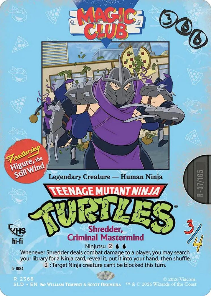 Image for Shredder, Criminal Mastermind - Higure, the Still Wind (2368) [Secret Lair Drop Series] - Magic: The Gathering