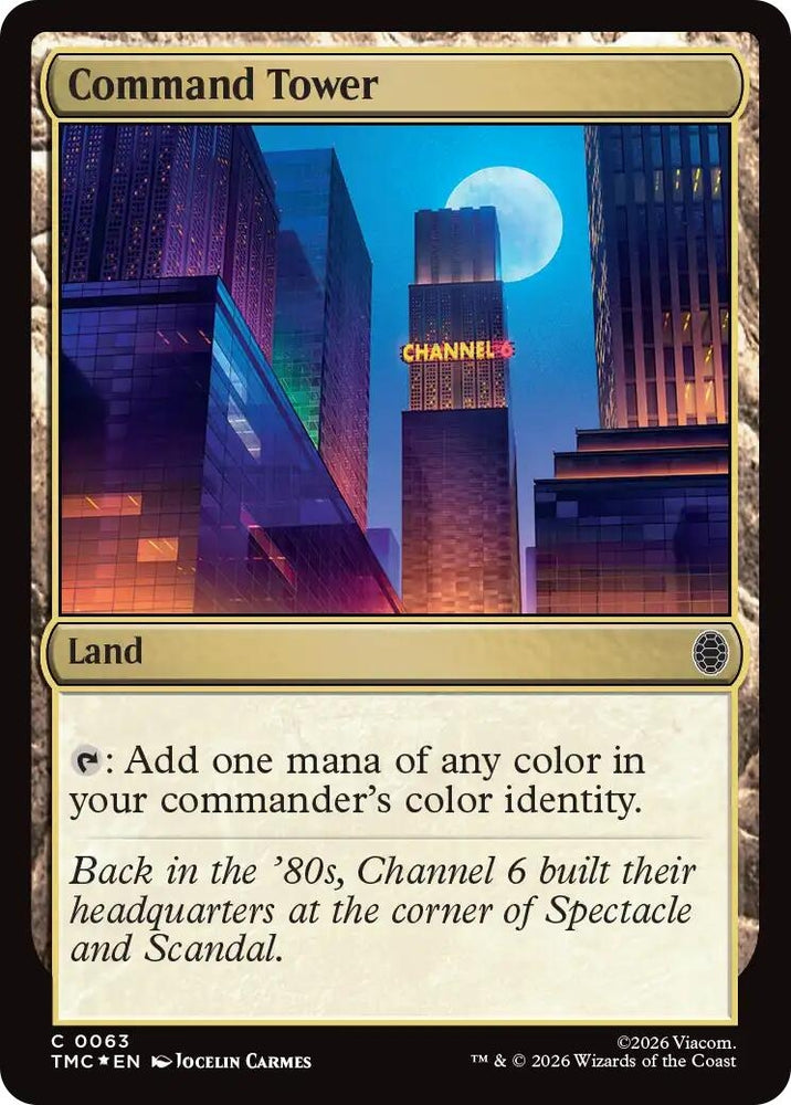 Image for Command Tower (Surge Foil) (63) [Teenage Mutant Ninja Turtles] - Magic: The Gathering
