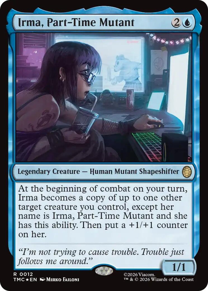 Image for Irma, Part-Time Mutant (Surge Foil) (12) [Teenage Mutant Ninja Turtles] - Magic: The Gathering